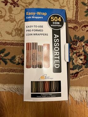 Easy-Wrap Coin Wrappers Assorted - 456 wrappers total